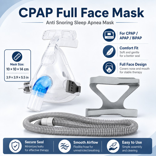 Cpap full face mask anti - full,